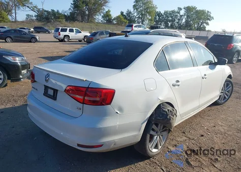 2015 Volkswagen Jetta Sedan 1.8T Sel из США, поврежденный, VIN 3VWL07AJ3FM309509